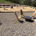 Cypress Wood Cricket Chair  (One Chair)
