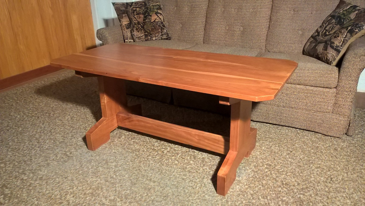 Solid Wild Cherry Coffee Table