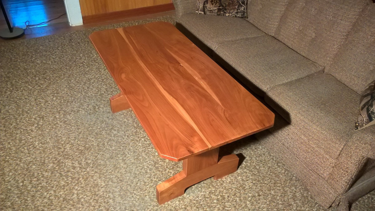 Solid Wild Cherry Coffee Table