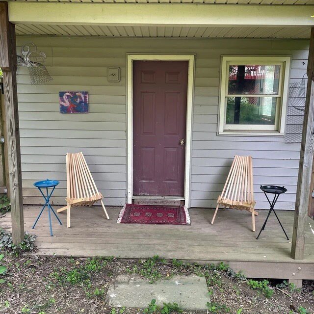 Cypress Wood Cricket Chair  (One Chair)