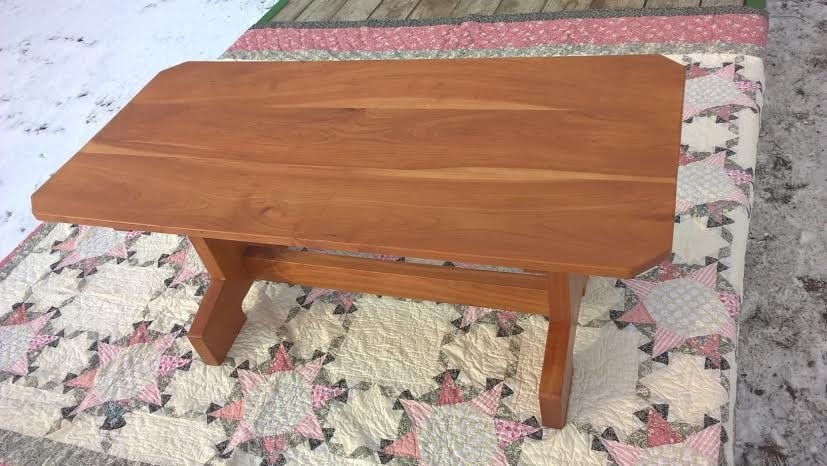Solid Wild Cherry Coffee Table
