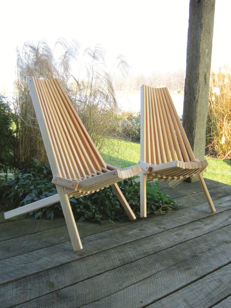 Cypress Wood Cricket Chair  (One Chair)
